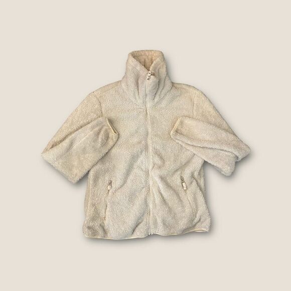 Weatherproof Sherpa Fleece Full Zip Jacket Bone Medium - Picture 2 of 4